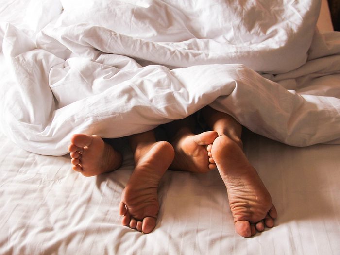 How to be a better lover - feet in bed