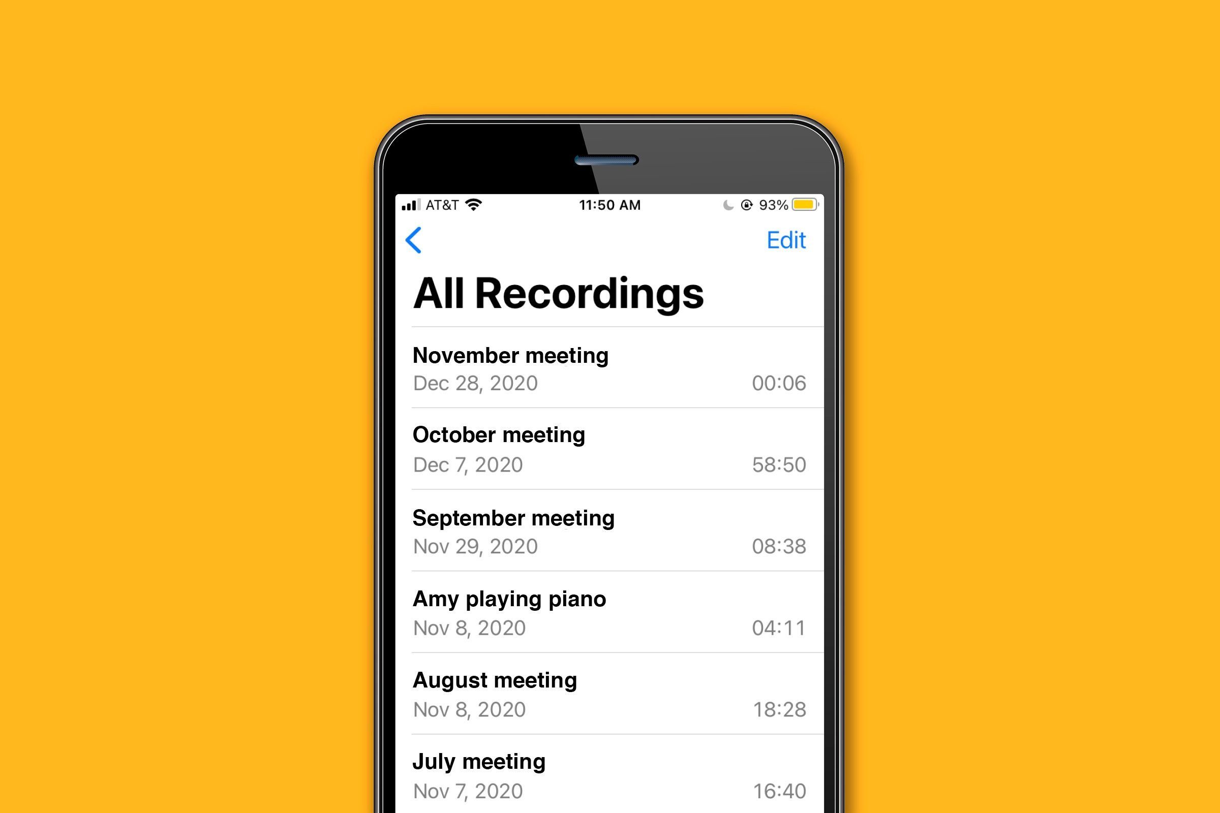 Use your phone as a recording device