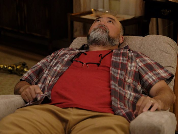 Kims Convenience Quotes - Appa reclining on a chair