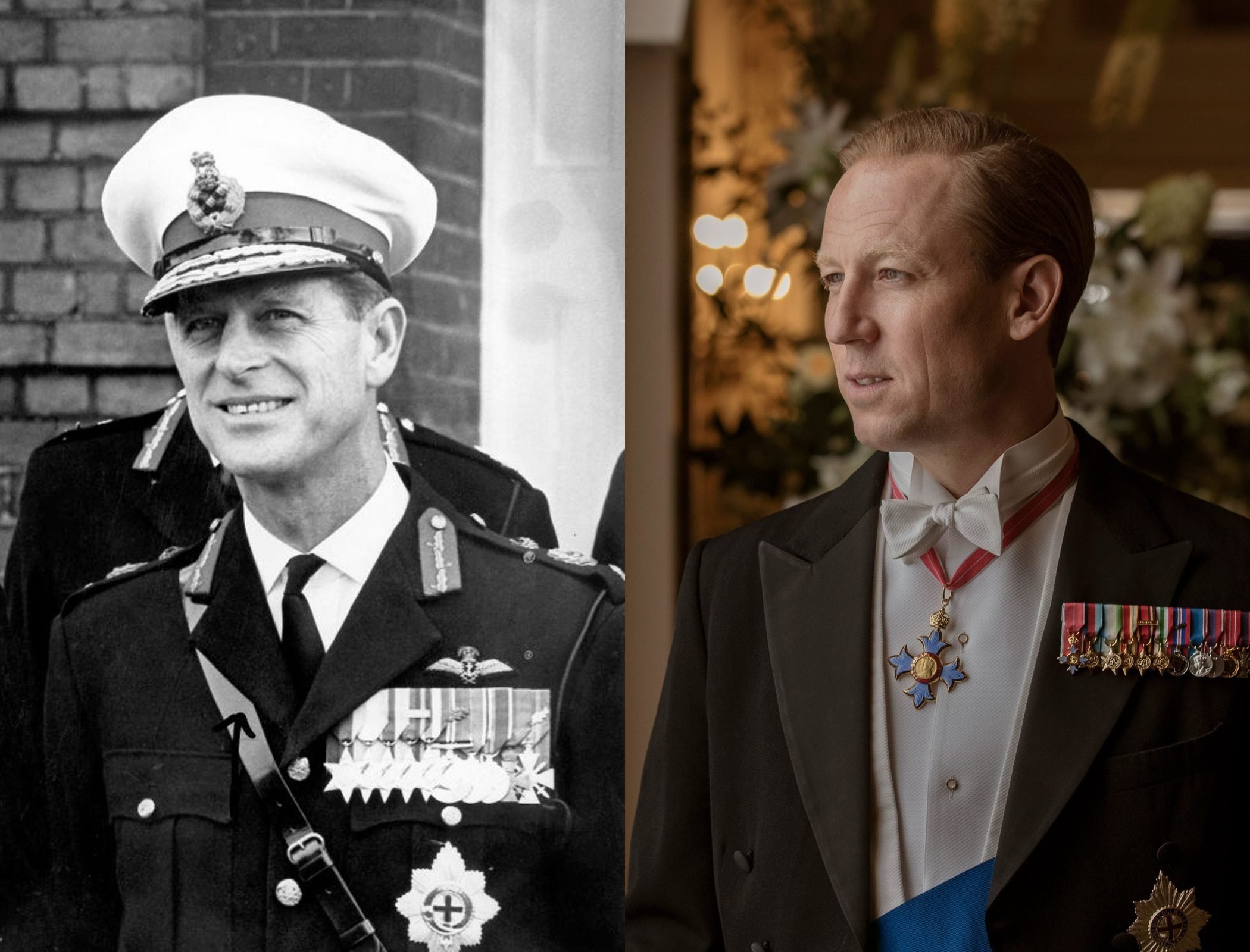 Prince Philip in middle age, as played by Tobias Menzies
