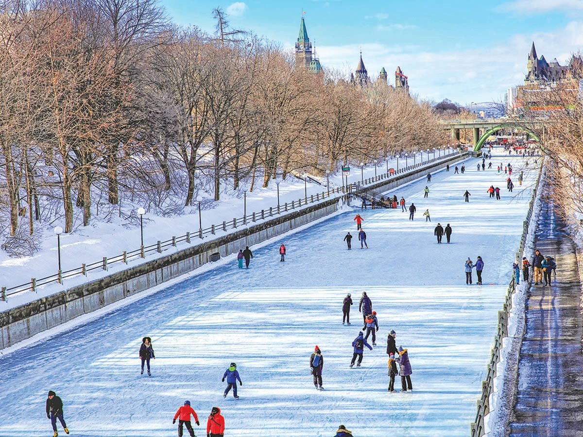 Skating on the Rideau Canal