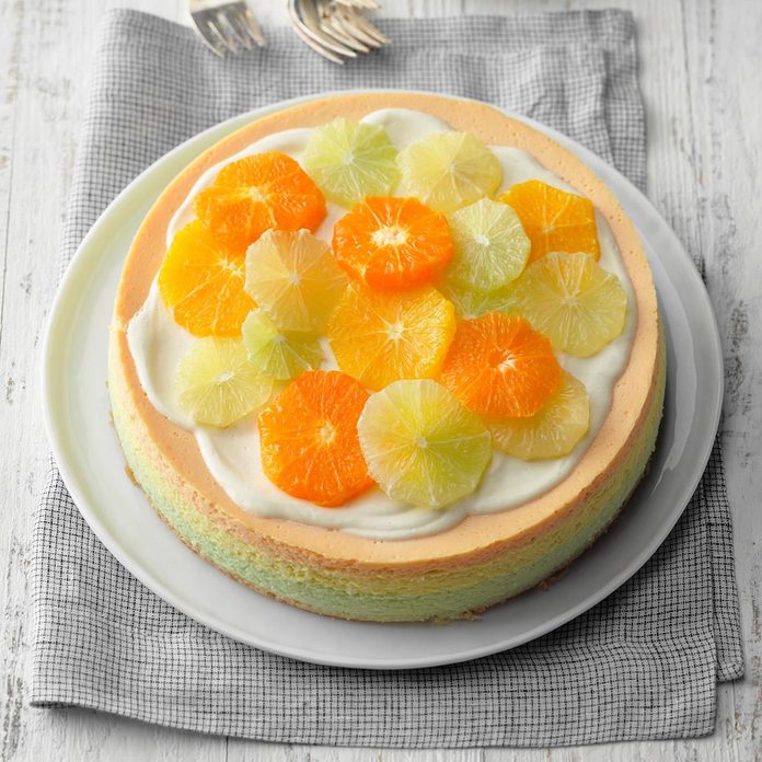Tropical desserts - Sunny Citrus Cheesecake