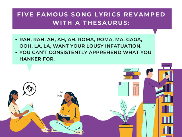 Thesaurus Jokes- Five Famous Song Lyrics