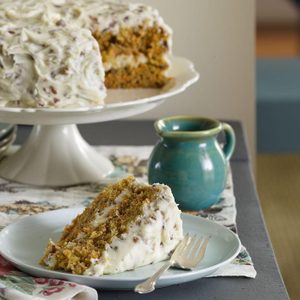 Carrot Cake with Pecan Frosting