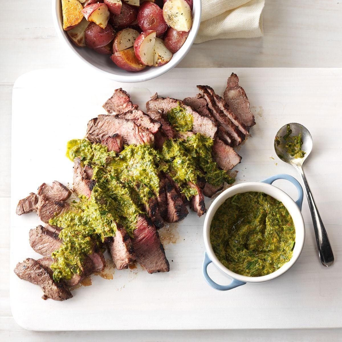 Steak with Chipotle-Lime Chimichurri