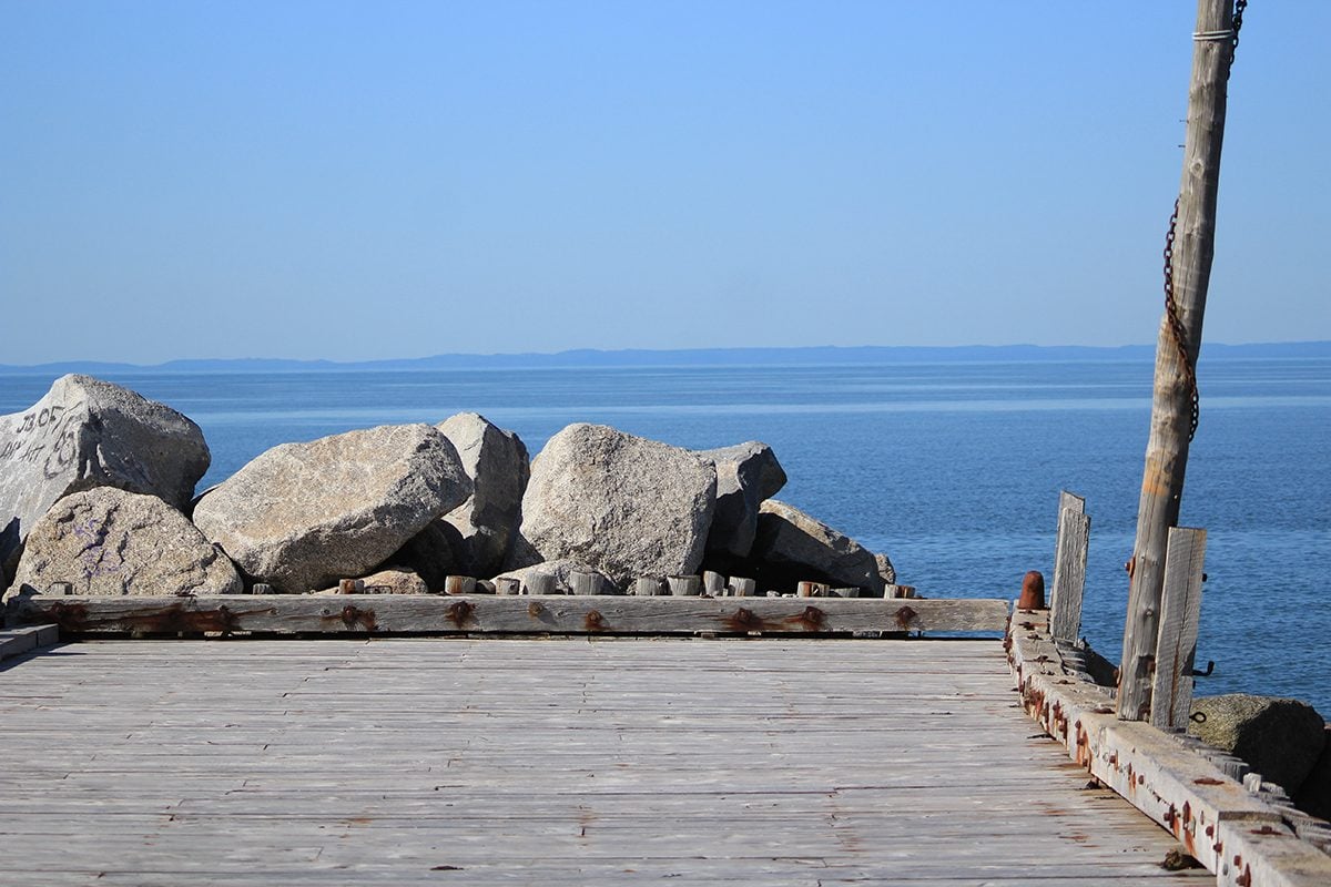 My Happy Place - Nova Scotia Pier With Rocks