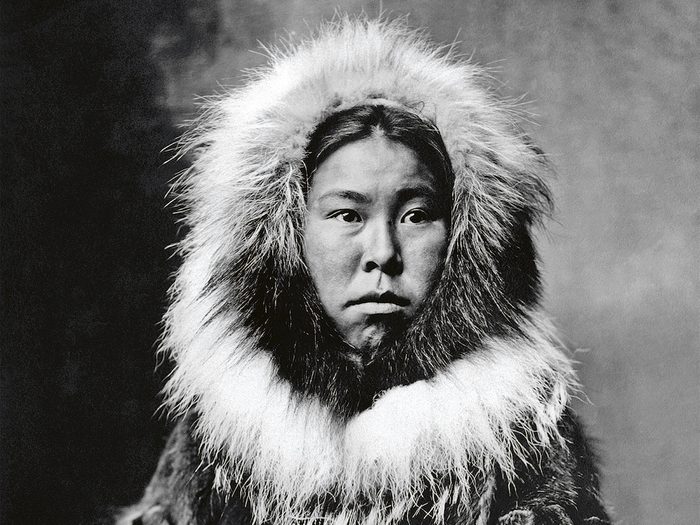 Inuit Woman, Dressed In Traditional Clothing. Photo By B.b. Dobbs, 1903..