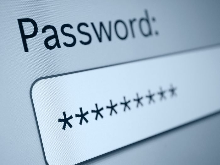 Protect password - online security