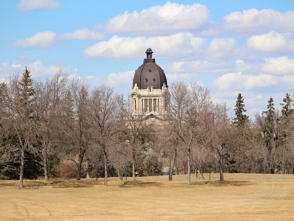 Spring forecast Canada - Regina Legislature in Spring