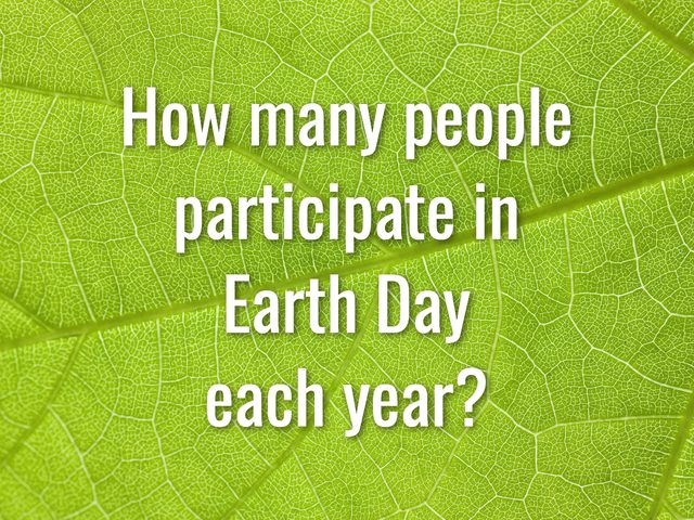 Earth Day Quiz - Question 1