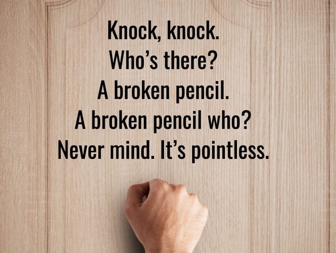 Funny Knock Knock Jokes Broken Pencil