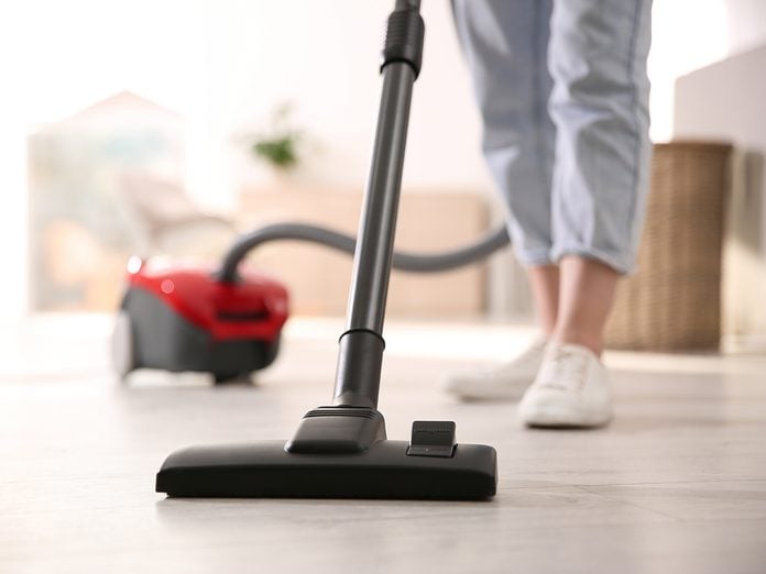 Vacuuming mistake everyone makes - woman with vacuum