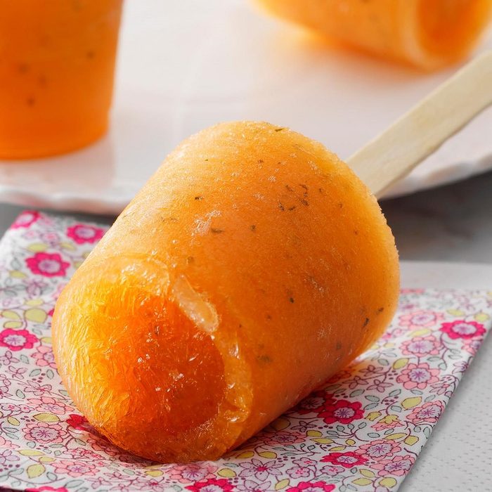 Cantaloupe Ice Pops - popsicle recipes