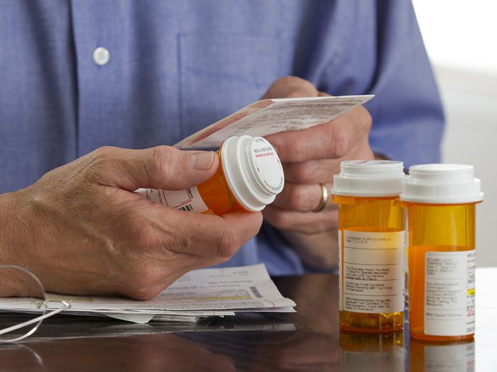 Everyday medication mistakes - reading prescription bottle label