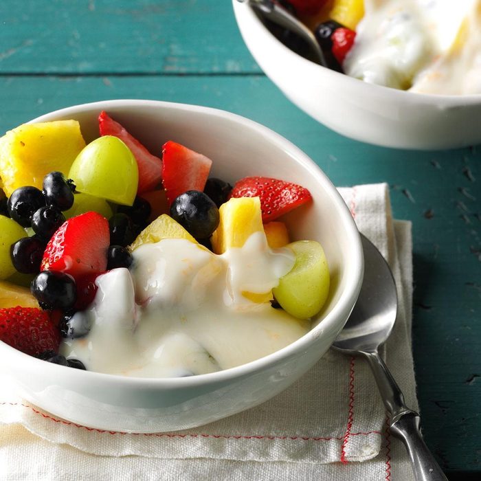 Yogurt and honey fruit cups - mediterranean meal plan