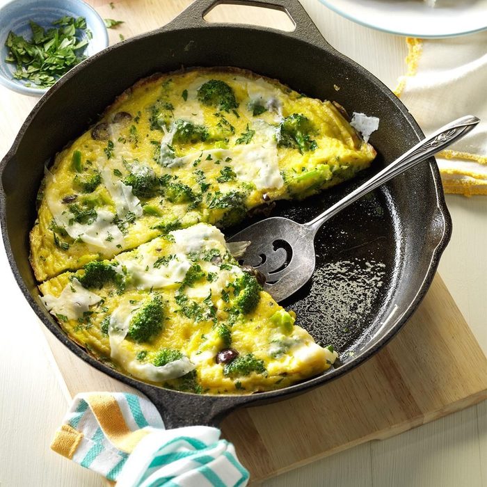 Mediterranean Broccoli & Cheese Omelet - mediterranean meal plan