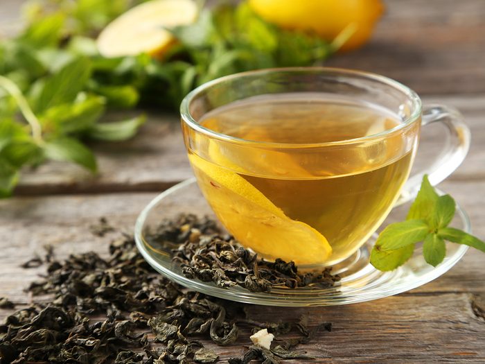 Green tea benefits - cup of tea