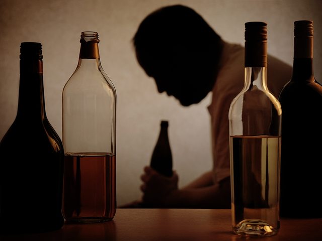 Man with binge drinking problem