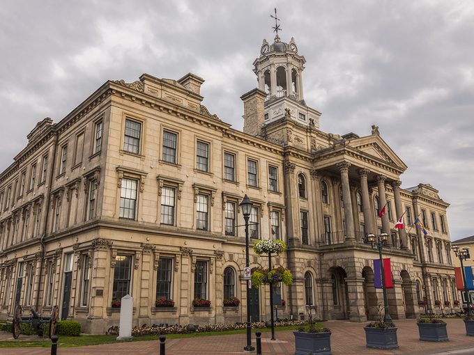 Murdoch Mysteries filming locations - Victoria Hall in Cobourg, Ontario