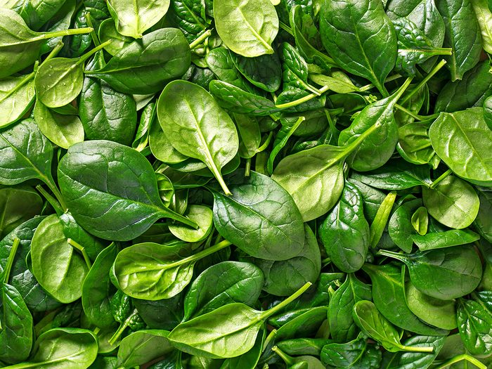 Spinach - healthy source of iron