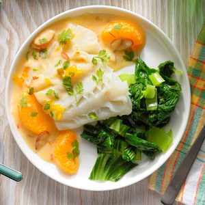 Citrus Coconut Steamed Cod