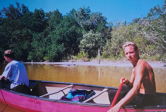 Alaska Adventure - Jason canoeing in the Florida Everglades