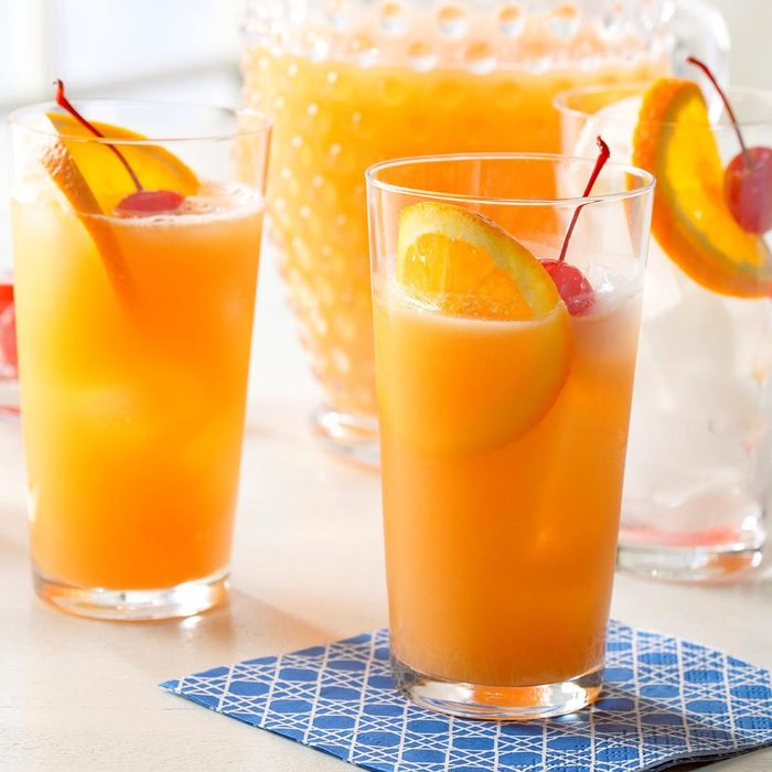 Orange Juice Spritzer - summer drinks