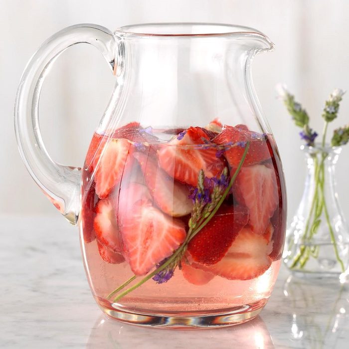 Strawberry-Lavender Infused Water - summer drinks