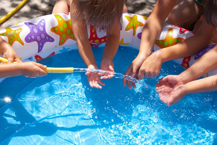 Attracting mosquitoes - Children's pool