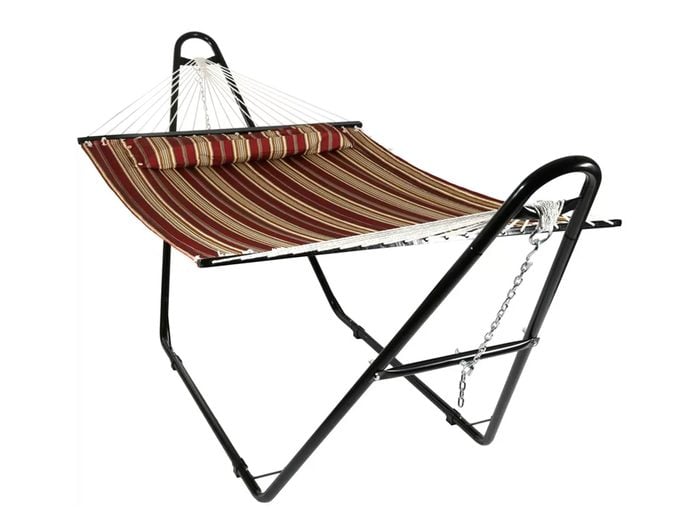 Canada hammock - Wayfair brown striped hammock with a-frame stand
