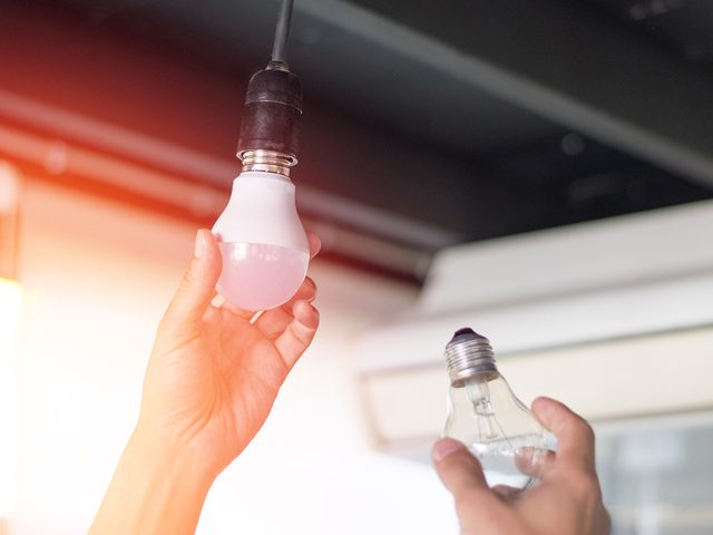 How to cool down a room without AC - replace incandescent light bulbs