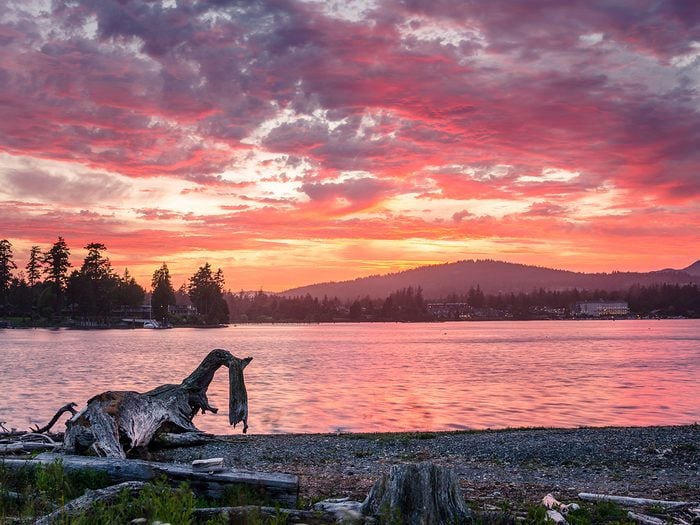 Watch the sunset - British Columbia coastal islands