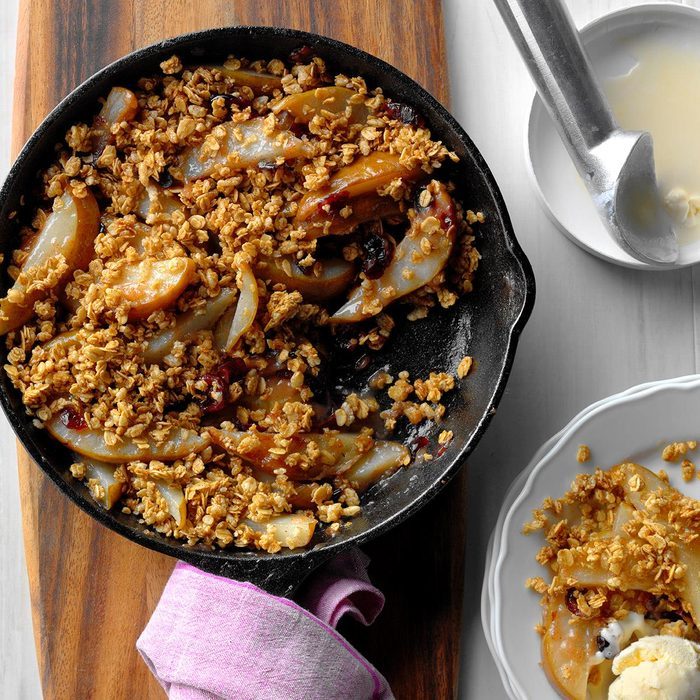 Grilled Cranberry Pear Crumble recipe
