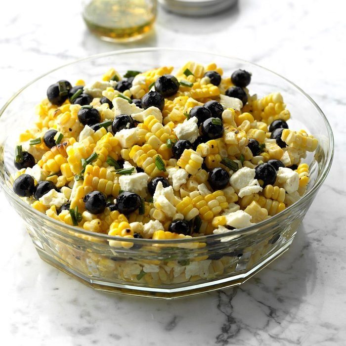 White Balsamic Blueberry, Corn and Feta Salad recipe