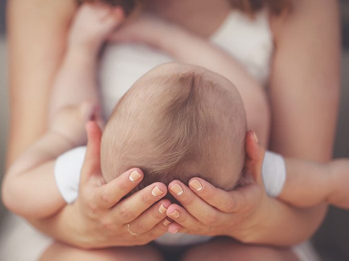 Baby terms - cradling baby head
