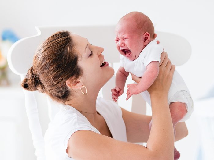 Baby terms - mom and baby with colic