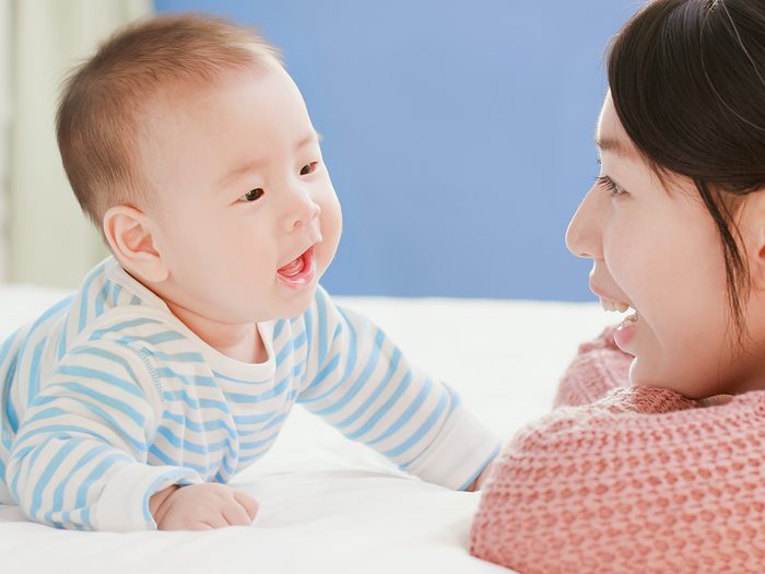 Baby terms - mother using baby talk
