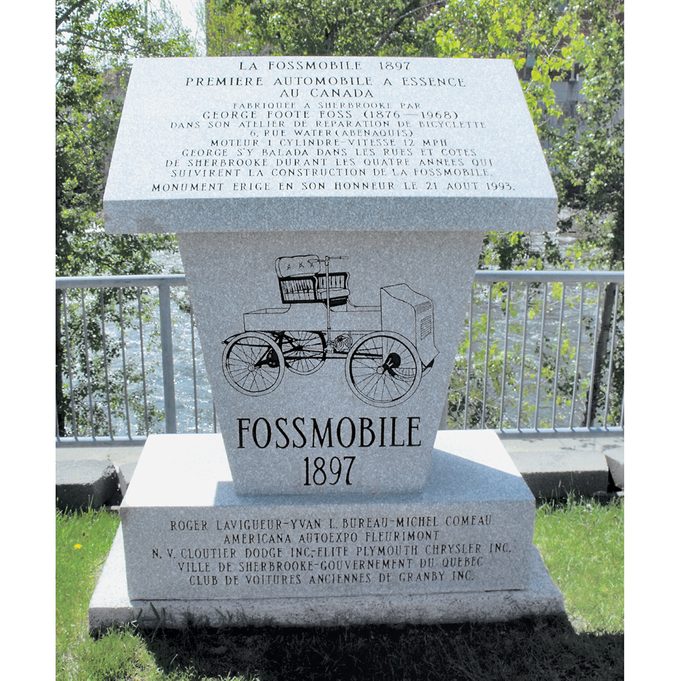 Fossmobile - George Foss Monument