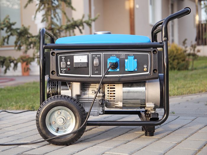 Gas powered home generator