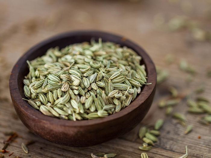 Home remedies - fennel seeds in bowl