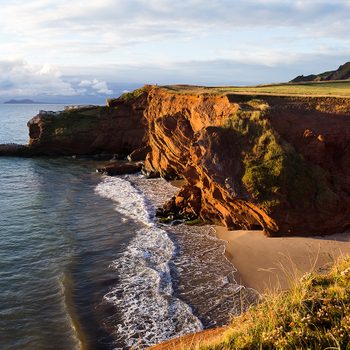 Magdalen Islands - Havre-aux-Maisons red sandstone cliffs