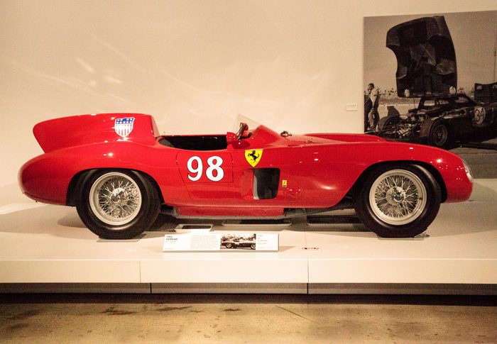 Red 1955 Ferrari 857 Sport