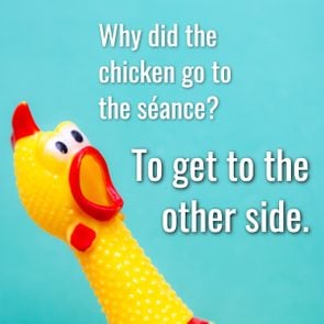 Short Jokes to make anyone laugh - Why did the chicken go to the seance