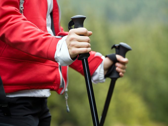 What is Nordic walking - poles close up