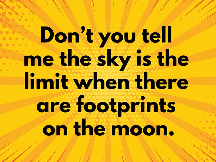 Funny Phrases - moon footprints