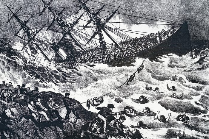 Natural disasters in Canada - Sinking of the SS Atlantic off Nova Scotia, 1873