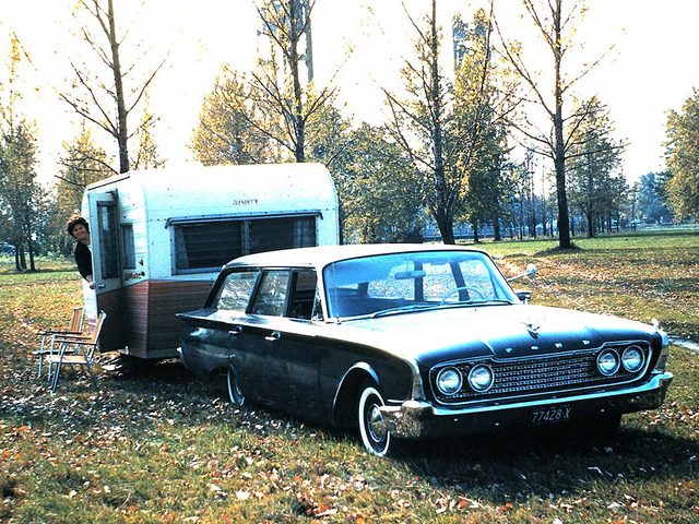 Camper trailer - 1960 Ford station wagon and camper