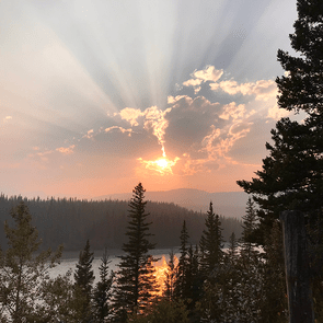Sunset pictures - Alberta rays of light