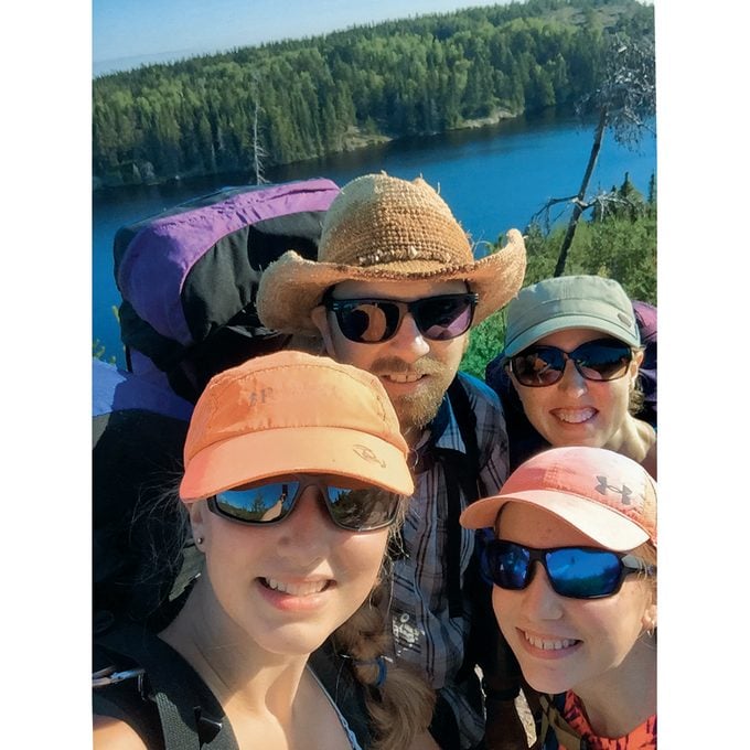 Family in Whiteshell Provincial Park