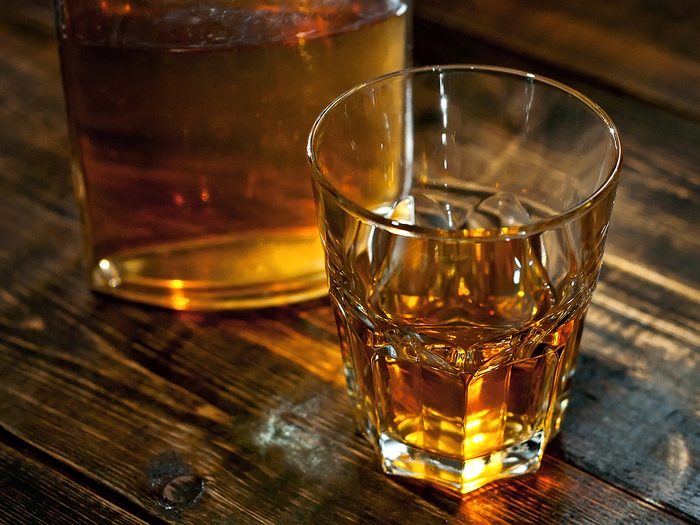 Bar jokes - shot of whiskey on bar